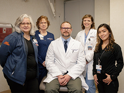 Dr. Victor Pilewski and general surgery staff